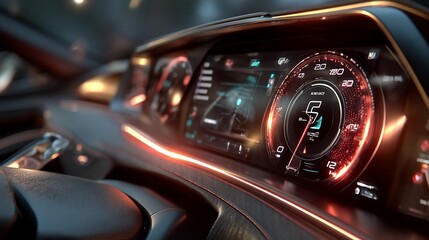 Futuristic Car Dashboard