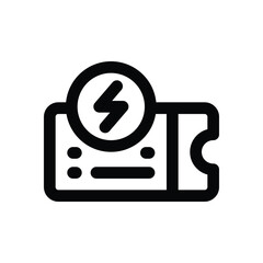 flash sale line icon. Clean and minimalist vector icon for websites, mobile apps, presentations, and logos. Fully scalable and customizable for any project.