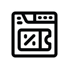 website line icon. Clean and minimalist vector icon for websites, mobile apps, presentations, and logos. Fully scalable and customizable for any project.