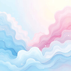 Soft watercolor pastel abstract background with artistic brush strokes and colorful dreamy texture