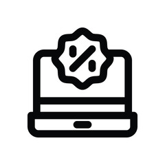 offer line icon. Clean and minimalist vector icon for websites, mobile apps, presentations, and logos. Fully scalable and customizable for any project.