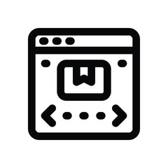 online shop line icon. Clean and minimalist vector icon for websites, mobile apps, presentations, and logos. Fully scalable and customizable for any project.