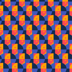 Abstract shapes pattern design