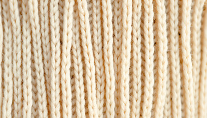 Soft cashmere yarn in closeup view, showcasing its tightly knit texture and warmth