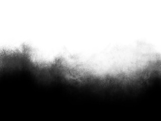 Black fog or smoke overlay on transparent background. Toxic steam explosion effect with rising red fog. Ideal PNG texture for creative graphic design, special effects, and various projects.