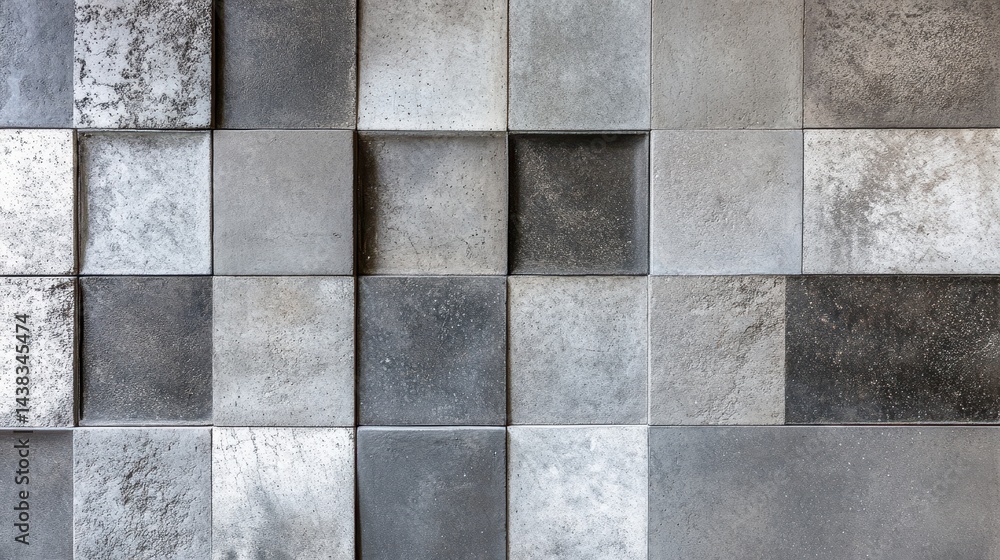 Aufkleber grey square tiles with textured surfaces arranged in a grid pattern.