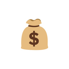 Money burlap bag currency finance cash vector symbol illustration icon symbol sign sack euro