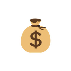 Money burlap bag currency finance cash vector symbol illustration icon symbol sign sack euro
