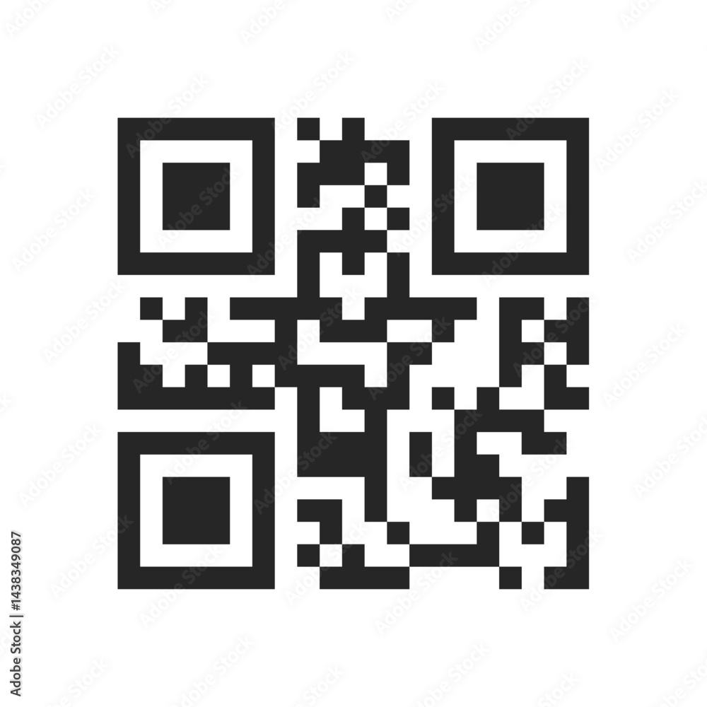 Poster QR code icon transparent, QR code image
