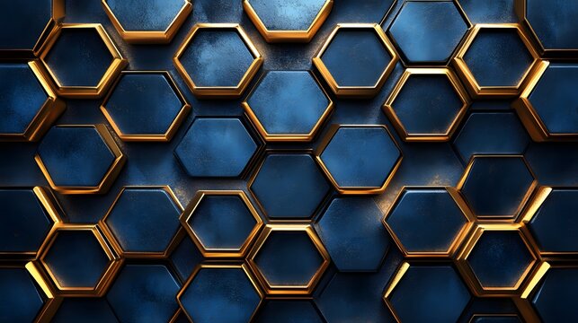 Elegant interlocking geometric pattern in luxury style