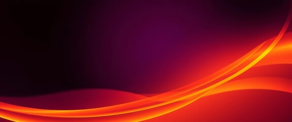 Fototapeta premium Dark purple-orange-yellow gradient wave background with grainy texture and glowing effect, yellow, orange background