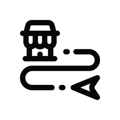 store locator line icon. Clean and minimalist vector icon for websites, mobile apps, presentations, and logos. Fully scalable and customizable for any project.