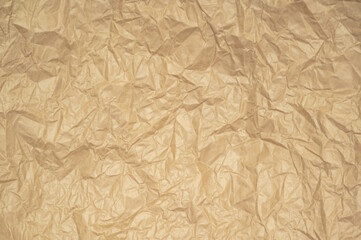 Fototapeta premium Background from kraft crumpled paper