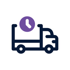 delivery duotone icon. Sleek and modern vector icon for websites, mobile apps, marketing materials, and corporate design. Fully scalable and ready to use.