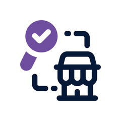search duotone icon. Sleek and modern vector icon for websites, mobile apps, marketing materials, and corporate design. Fully scalable and ready to use.