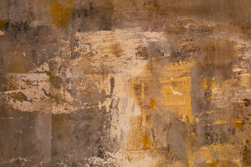 Texture of abstract wall art featuring shades of brown orange and gray in contemporary design