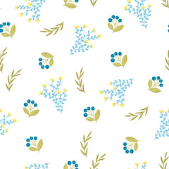 vector seamless pattern of flowers, pattern for decoration and embellishment, print on fabric and paper for holidays, weddings, Easter decor. spring and summer flowers delicate combination for stylish