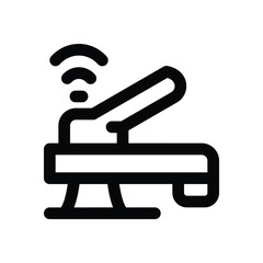 smart faucet line icon. Clean and minimalist vector icon for websites, mobile apps, presentations, and logos. Fully scalable and customizable for any project.