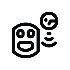 smart plug line icon. Clean and minimalist vector icon for websites, mobile apps, presentations, and logos. Fully scalable and customizable for any project.