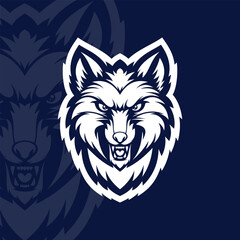 Fox mascot character esport logo