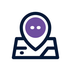 maps dual tone icon. Sleek and modern vector icon for websites, mobile apps, marketing materials, and corporate design. Fully scalable and ready to use.