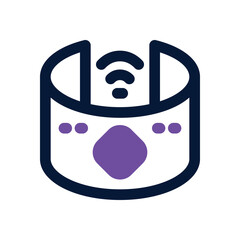 virtual reality dual tone icon. Sleek and modern vector icon for websites, mobile apps, marketing materials, and corporate design. Fully scalable and ready to use.