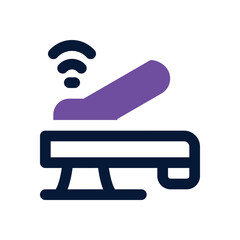 smart faucet dual tone icon. Sleek and modern vector icon for websites, mobile apps, marketing materials, and corporate design. Fully scalable and ready to use.
