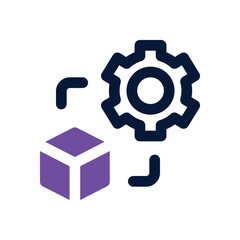 setting duotone icon. Sleek and modern vector icon for websites, mobile apps, marketing materials, and corporate design. Fully scalable and ready to use.