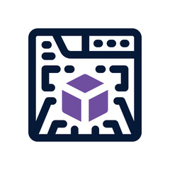 software duotone icon. Sleek and modern vector icon for websites, mobile apps, marketing materials, and corporate design. Fully scalable and ready to use.
