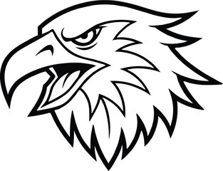 The fearsome and adventurous eagle head 