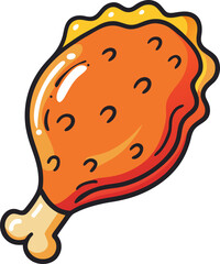 vector illustration of chicken