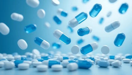 Falling Blue and White Capsules and Tablets: Pharmaceutical Background