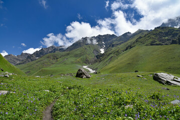 mountain landscape with a sky 