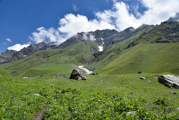 swiss alpine landscape