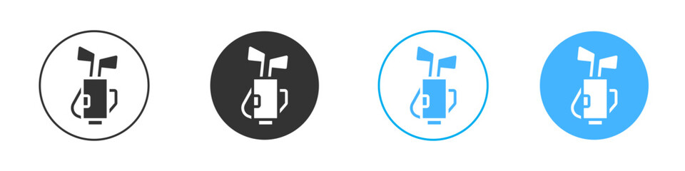 Golf bag icon simple flat vector icon pack