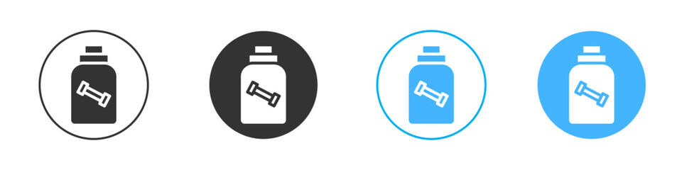 Fitness supplement icon simple flat vector icon pack