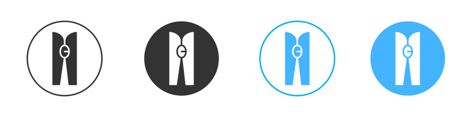 Peg icon simple flat vector icon pack