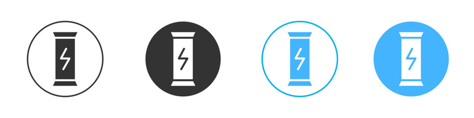 Energy bar icon simple flat vector icon pack
