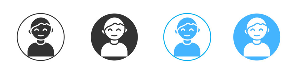 Baby boy icon simple flat vector icon pack