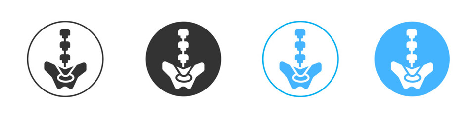 Pelvic area icon simple flat vector icon pack