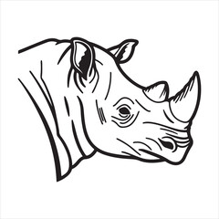 Javan Rhino Critically Endangered Species in Tropical Rainforest