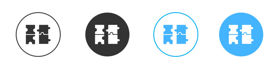 Puzzle icon simple flat vector icon pack