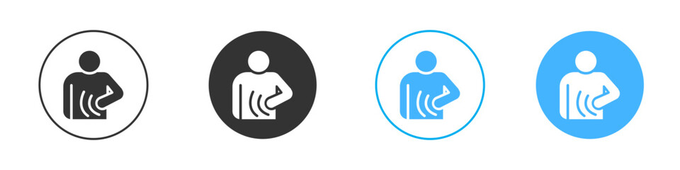 Stomachache icon simple flat vector icon pack