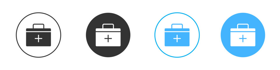 Medical aid kit icon simple flat vector icon pack