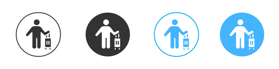 Guest icon simple flat vector icon pack