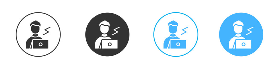 Burnout icon simple flat vector icon pack