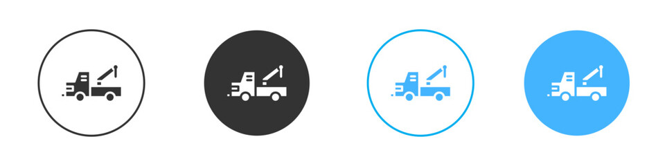 Tow truck icon simple flat vector icon pack