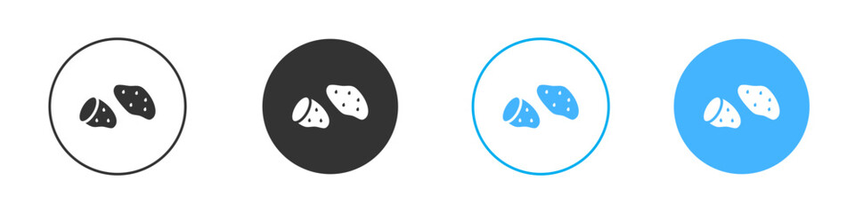 Fototapeta premium Sweet potato icon simple flat vector icon pack