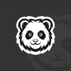 Panda head, illustration mascot esport