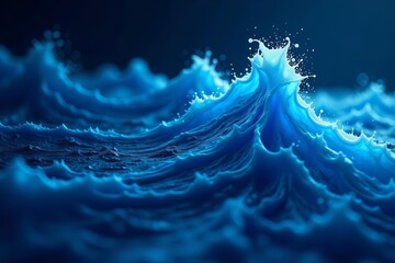 Dynamic dark blue swirls resembling fast-moving water, motion, flow, movement